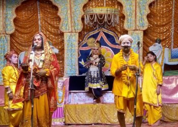 श्रीकृष्ण की परम भक्त मीराबाई की भक्ति चरित्र लीला का हुआ मंचन।