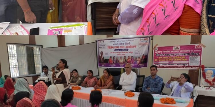 अंतर्राष्ट्रीय महिला दिवस के अवसर पे महिला हितैषी ग्राम पंचायत बनाने के लिए भरी हुंकार।