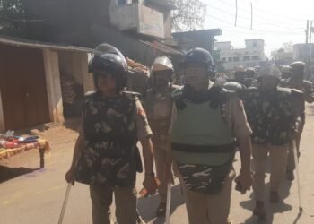 होली त्योहार पर अराजकता फैलाने वालो पर होंगी पुलिस की पैनी नजर एसएचओ हेमन्त कुमार सिंह।