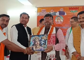 पुनः निर्वाचित भाजपा जिला अध्यक्ष का कार्यकर्ताओं ने किया जोरदार स्वागत।