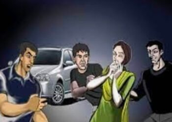 युवती के अपहरण की घटना से गांव में , हड़कंप।