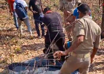 रनटोला के जंगल में पेड़़ से लटका मिला अज्ञात शव पूरे इलाके में फैली सनसनी