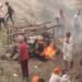 मां-बेटे की एक साथ जली चिंता0-रो-रो कर बुरा हाल है परिजनों का, गांव में छाया मातम।