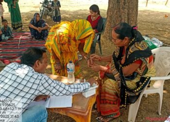 मलेरिया जांच कैम्प का हुआ आयोजन।