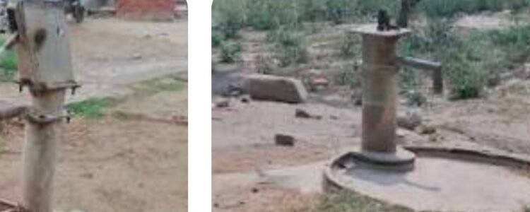 हैंडपंप की मर्मत न होने गावो में उत्तपन्न हुई पानी की समस्या।