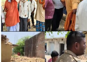 कुड़वा में ग्राम समाज की भूमि पर दबंगों का कब्जा, लोगों ने किया कार्रवाई की मांग।