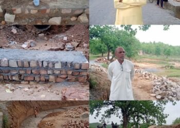 बागेसोती घाट पर सड़क व गाडवाल निर्माण में भारी अनियमितता को लेकर ग्रामीणों ने किया जमकर प्रदर्शन