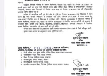 अत्यधिक गर्मी एव हिट वेव के दृष्टिगत 30 जून तक बच्चे स्कूल नही जाएंगे, शिक्षा परिषद।