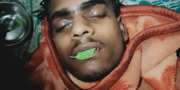 बज्रपात से युवक की मौत परिजनों मे मातम का माहौल ।।