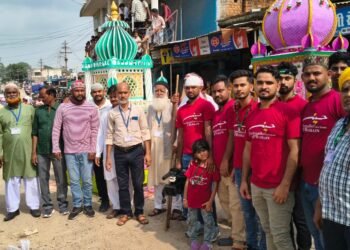 मोहर्रम पे निकला ताजिया का जुलूस, दिखाए गए हैरतअंगेज करतब ।।