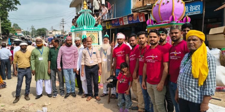 मोहर्रम पे निकला ताजिया का जुलूस, दिखाए गए हैरतअंगेज करतब ।।