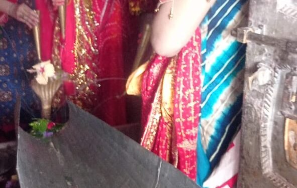 लगातार आठवें दिन किया गया रुद्राभिषेक पूजन।