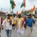 भाजपा जनजाति मोर्चा की निकाली गई पद-तिरंगा यात्रा।