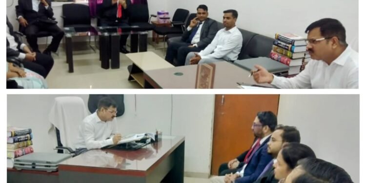 मध्यस्थता अभियान” हेतु न्याय पालिका सजग, बैठक कर जजों ने की मंत्रणा ।