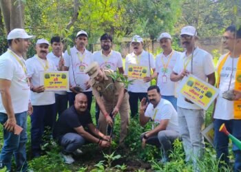 पर्यावरण संरक्षण संकल्प अभियान के तहत वृक्षारोपण कार्यक्रम सम्पन्न।।