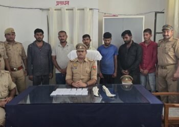 डकैती की योजना बना रहे 6 अभियुक्तों को पुलिस ने किया गिरफ्तार।