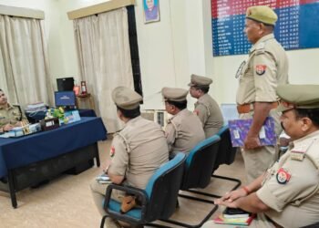 पुलिस अधीक्षक ने किया बीजपुर थाने का निरीक्षण ।।