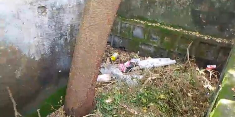 विद्यालय के मिड डे मील में कीड़े युक्त आटा, चावल देख ग्रामीणों में आक्रोश।