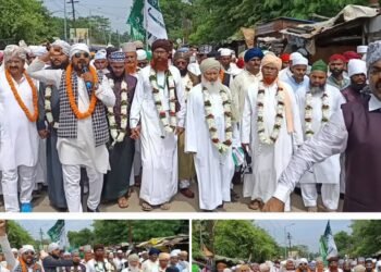 ईद-ए मिलादुन्नबी का जश्न,निकला जुलूस,पैग़म्बर मोहम्मद की आमद आमद के नारों से गूँज उठा शहर।