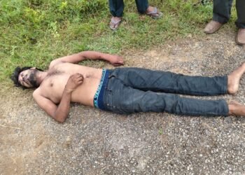 ट्रक पर तिरपाल ढकने चढ़ा खलासी हाईटेंशन तार की चपेट में आया।