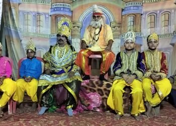 मनमोहक अंदाज मे खेला गया राम जन्म का लीला।