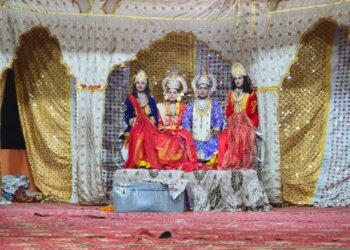 रामलीला के दूसरे दिन श्री राम जन्म का हुआ मंचन, दर्शक हुए भाव-विभोर।