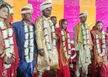 श्रीराम बारात में झूम कर नाचे बाराती तीन जोड़े की शादी में साक्षी बनी हजारों की भीड़ ।।