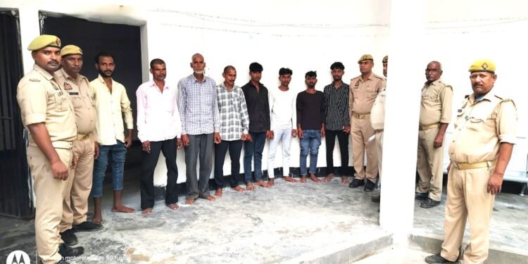 अपराध एव अपराधियों पर अंकुश लगाने के लिए 8 नजफ़ अभियुक्तों को गिरफ्तार कर न्यायालय भेजा गया।