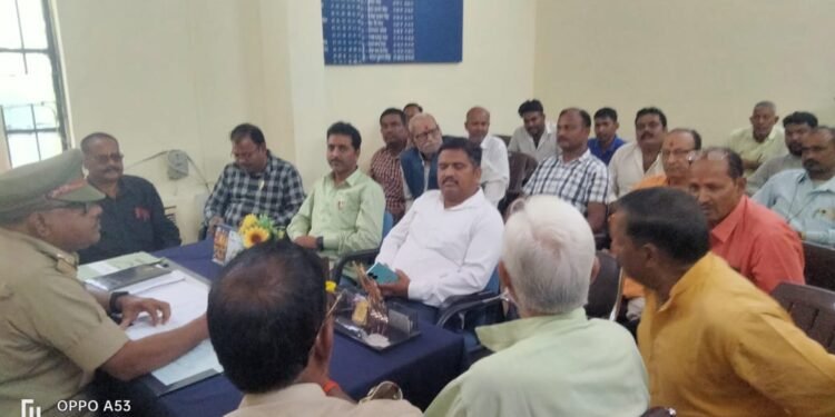 दीपावली,धनतेरस व छठपूजा को लेकर पीस कमेटी की बैठक सम्पन्न ।।