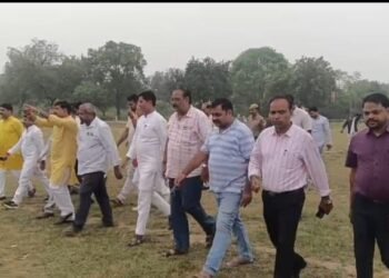 सीएम योगी के संभावित कार्यक्रम को लेकर तैयारियों में जुटा प्रशासन।