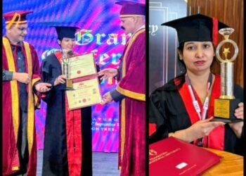 हेल्लो स्कूल की संचालिका नाहिद हुईं डॉक्टरेट की मानद उपाधि से सम्मानित *