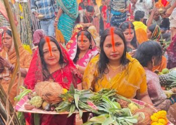 भारी बारिश के बीच संपूर्ण हुआ आस्था का महापर्व।