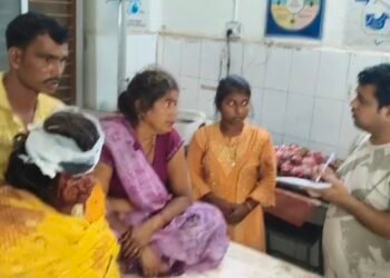 तेज रफ्तार पिकअप अनियंत्रित होकर पलटने से कई घायल।