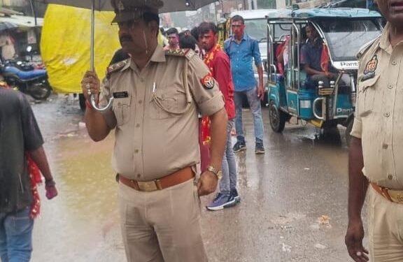 रामगढ़( चतरा )शांति व्यवस्था के साथ विसर्जन हुई मां दुर्गा की मूर्ति।।