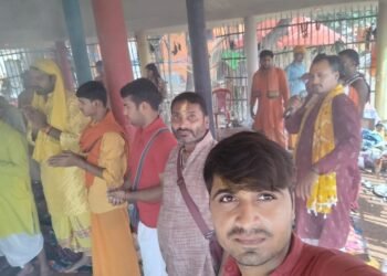 श्रद्धालुओं के जयकारे से गुंजायमान रहा यज्ञ मंडप परिसर।