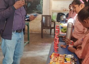 बाल दिवस पर प्राथमिक विद्यालयों में बाल मेले का हुआ आयोजन।