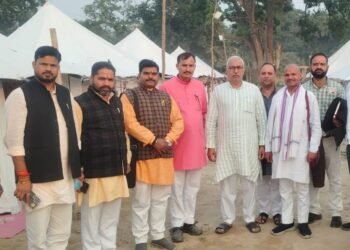 श्री राम मंदिर ध्वजारोहण कार्यक्रम में काशी प्रान्त के प्रान्त प्रमुख बनाए गए संदीप गुप्ता ।।