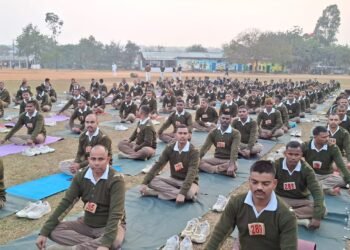 500 प्रशिक्षु आरक्षियों ने सीखा हार्टफुलनेस ध्यान का गुर।