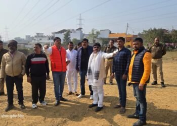 प्रीतनगर गड़हीडीह में 2 जनवरी से होगी भव्य श्री राम कथा, मंत्री ने तैयारियों का लिया गया जायज़ा।