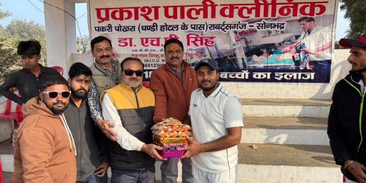 टाउन क्रिकेट क्लब दुद्धी: भभुआ ने भदोही को 9 विकेट से दी करारी शिकस्त।