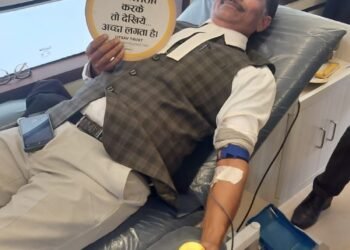 स्वैच्छिक रक्तदान देश व समाज के लिए बेहद जरूरी: अरुण कुमार मिश्र।