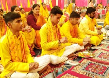 गायत्री महायज्ञ में विविध संस्कारों के साथ आदिवासी कन्याओं का हुआ भव्य विवाह समारोह।।