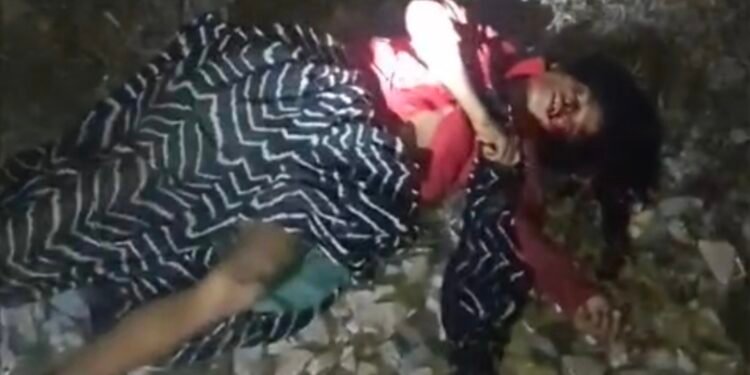 ट्रेन के चपेट में आने से अधेड़ महिला की मौत।