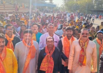 महाशिवरात्रि पर रिहन्देश्वर मंदिर से निकली भव्य शिव बारात