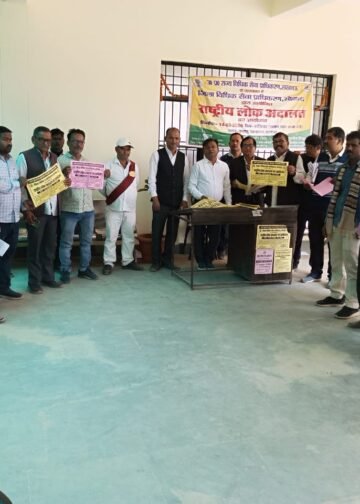 ओबरा से तहसीलदार ने किया राष्ट्रीय लोक अदालत का प्रमोशन ।