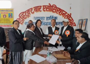 अध्यक्ष, वरिष्ठ उपाध्यक्ष व महामंत्री पद पर एक-एक समेत कुल 9 प्रत्याशियों ने लिया पर्चा: राजेश कुमार यादव एडवोकेट।