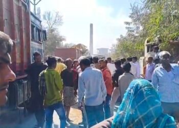 अज्ञात वाहन की चपेट में आने से एक व्यक्ति की हुई मौत।