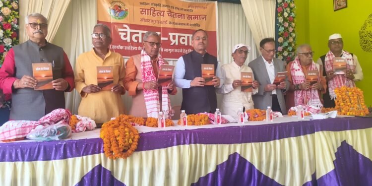 ‘ओम के विचार’ का भव्य विमोचन।