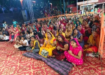 रामकथा में उमड़ा आस्था का सागर, भक्ति की त्रिवेणी में सराबोर हुआ बीजपुर ।।