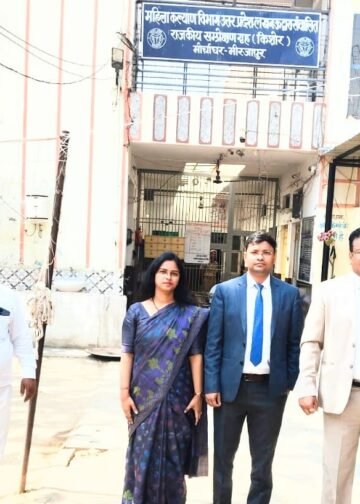 न्यायाधीशों ने किया बाल सम्प्रेक्षण गृह किशोर मिर्जापुर का दौरा ।